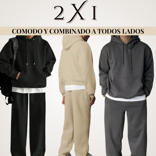 2 x 1: Pantalon Jogging / Buso + GORRO DE REGALO